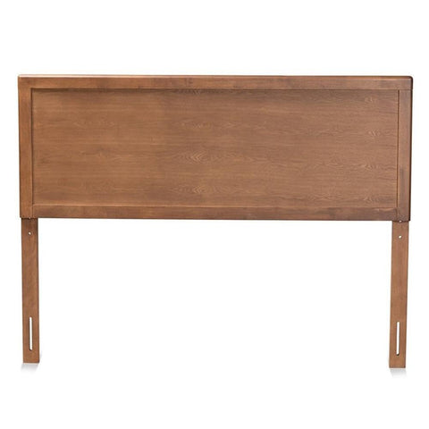 Baxton Studio Alan Walnut Finished Wood King Size Headboard