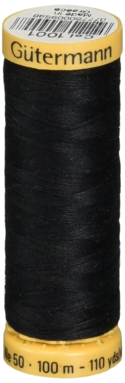 Natural Cotton Thread 110 Yards-Black