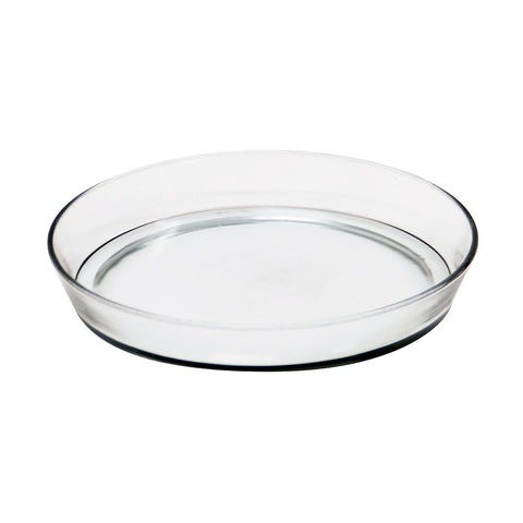 Achla Designs 10 1/2-in Glass Plate, Plant Tray Terrarium Saucer