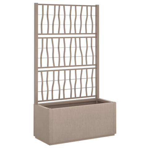 vidaXL , Chic Living Room Planter, Indoor/Outdoor Plastic Flower Box, Cool Trellis for Your Patio and Garden