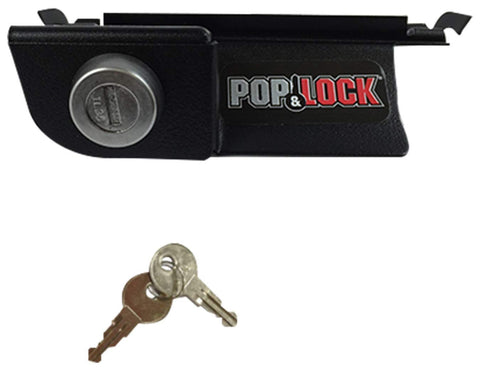 POP & LOCK – Manual Tailgate Lock for Dodge Ram 1500, 2500, and 3500, Fits 2002 to 2008 (Black, PL3400, Works with No Factory Lock)