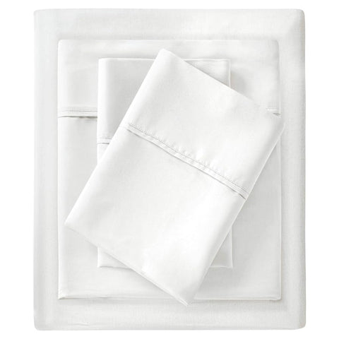 Oakestry 1500 Thread Count All Season Cotton Blend Sheet Set 18" Deep Pocket with Pillow Case Wrinkle Resistant Lightweight Luxurious, Grey, King