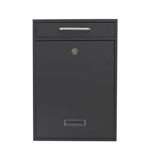 Fine Art Lighting MA36a Wall Mounted Mailbox, Black Sand Grain