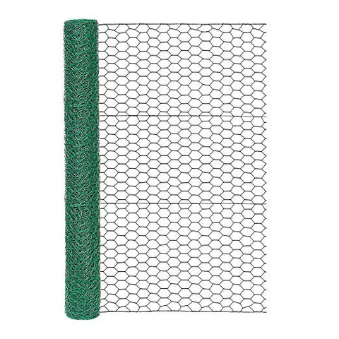 Garden Zone 173625 36 Inches x 25 Feet Gauge Poultry Netting, 36" x 25', Green