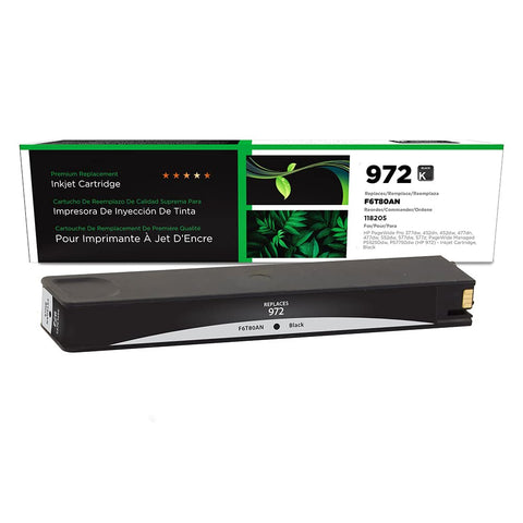 CLOVER Remanufactured PageWide Ink Cartridge Replacement for HP 972 F6T80AN | Black