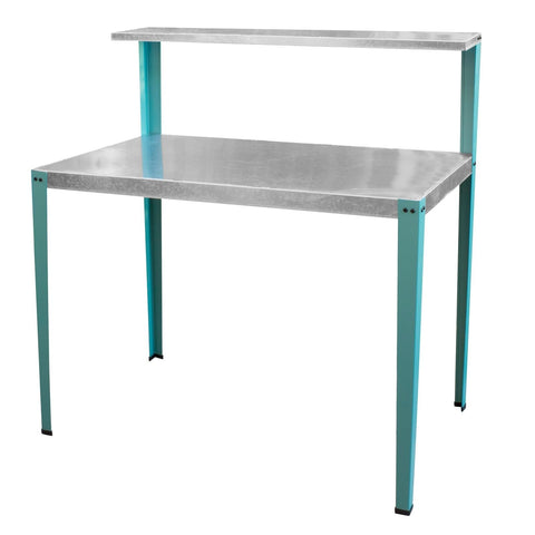 Buffalo Tools GPBENCH-TL: Multi-Use Steel Table/Work Bench with Teal Legs