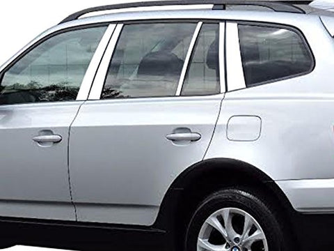 QAA is Compatible with 2004-2010 BMW X3 10 Piece Stainless Pillar Post Trim PP25942