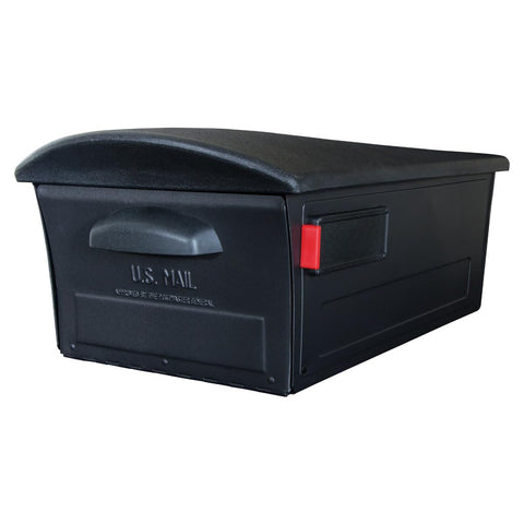 Architectural Mailboxes Mailsafe Plastic, Locking, Post Mount Mailbox, Compatibility Code C, RSKB00AM, Black, Large Capacity