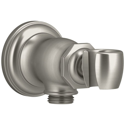 Kohler K-72797-BN Artifacts Wall-Mount Handshower Holder and Supply Elbow, Vibrant Brushed Nickel, .5