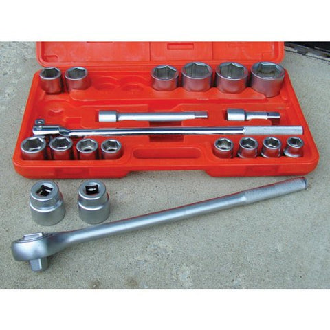 ATD Tools 10021 3/4" Drive 6-Point 21-Piece Fractional Socket Set