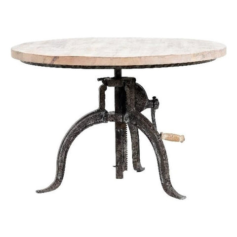 Riley Adjustable Height Rustic Hi-Lo Coffee Table - Natural Driftwood/Aged Iron