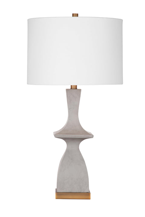 Bassett Mirror Company Marion Table Lamp - Gray/Brass