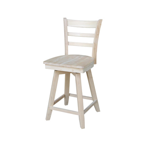 International Concepts Ladderback Solid Wood Chair, 21 inch W x 20-1/2 inch D x 39-1/2 inch H, Cottage Oak