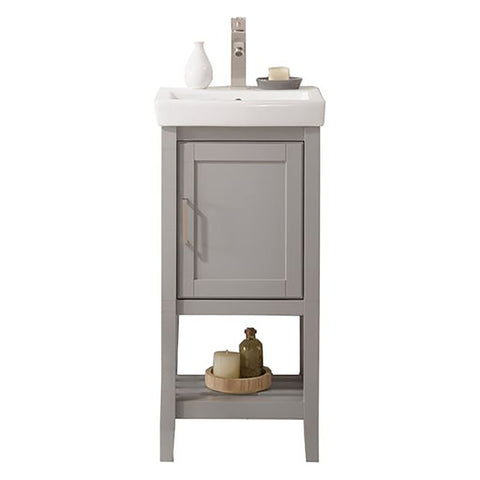 Legion Furniture Indoor Home Decorative Bathroom/Washroom/Kitchen 18" Gray Sink Vanity
