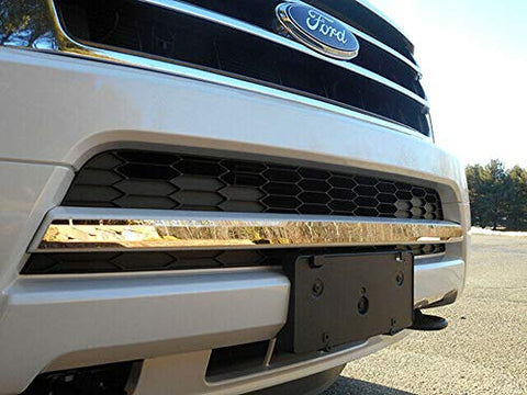 QAA Is Compatible With 2015-2017 Ford Expedition 1 Piece Stainless Front Grille Accent Trim, 1.25" Width SG55383