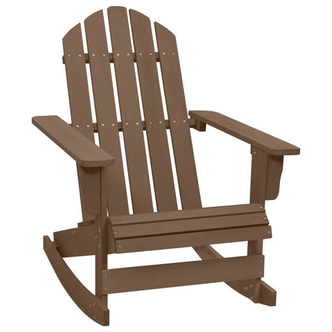 vidaXL Vintage-Inspired Patio Rocking Chair in Brown - Made from Durable Hardwood and Pinewood - Ideal for Outdoor Living Spaces - Weather- and with a High Load Capacity