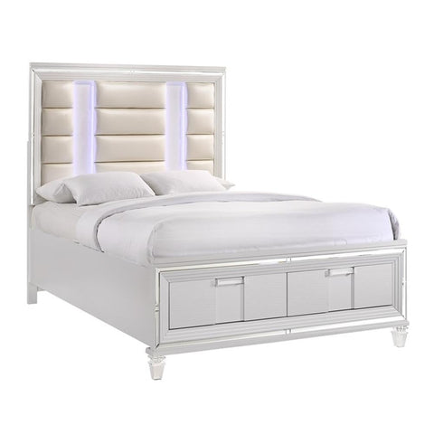 Picket House Furnishings Charlotte 2-Drawer Queen Storage Bed in White