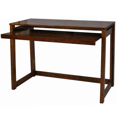 Oakestry Folding Desk with USB Port Folding Computer Desk with Plugs USB Ports Portable Folding Laptop Desk Folding Adjustable 4 USB Wood Pull-Out