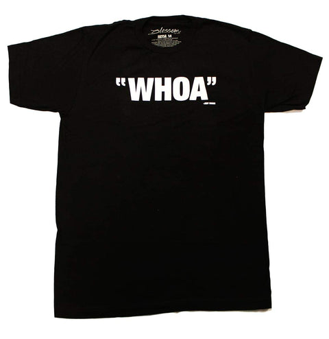 Blossom Whoa Men's Black Cotton T-Shirt - Medium