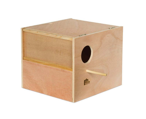 Prevue Pet Products Cockatiel Nest Box Wood (outside Mount)