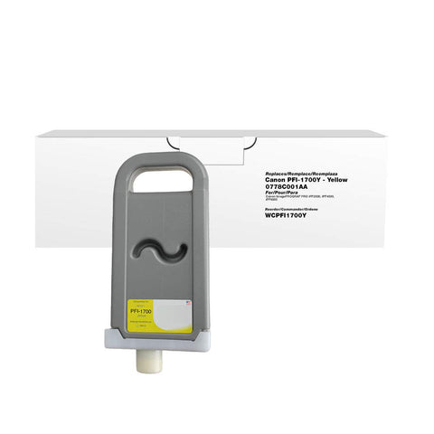 Clover Replacement Ink Cartridge for Canon PFI-1700Y 0778C001AA | Yellow