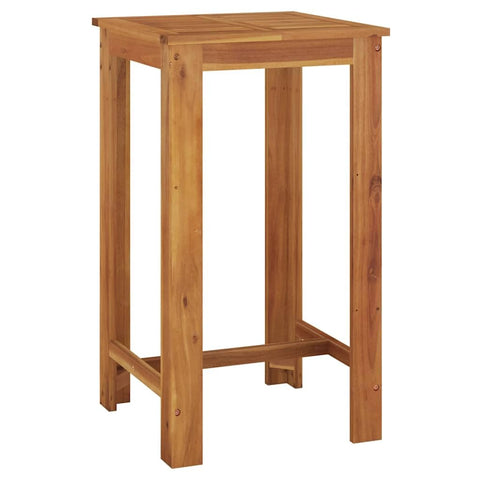 vidaXL Garden Bar Table Natural Wood Solid Acacia Wood Medium Durable
