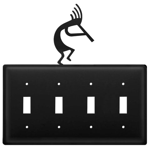 Kokopelli - Quadruple Switch Cover