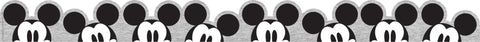 Eureka Disney Retro Mickey Mouse Extra Wide Decorative Classroom and Bulletin Board Trim for Teachers, 3.25" Wide, 12 Strips for 37 Total Feet