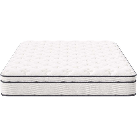 Oakestry 10 Inch Hybrid Innerspring Memory Foam King Mattress Breathable Pressure Relief Medium Firm Bed with Motion Isolation Cooling Comfort for Supportive Sleep Luxury in a Box White