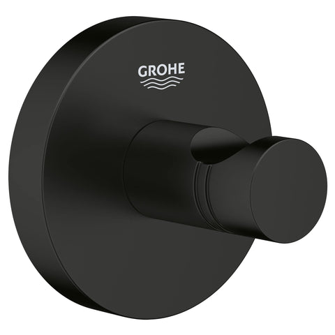 GROHE 403642431 Essentials Robe Hook, Matte Black