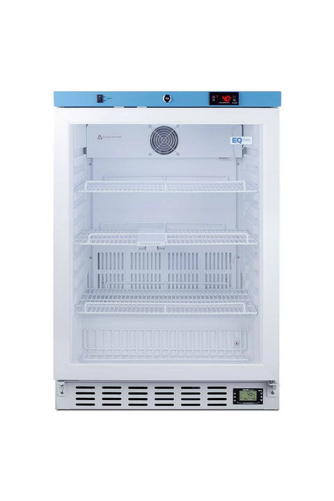 EQTemp 3.88 cu.ft. Vaccine Refrigerator, NSF/ANSI 456 Certified, Medical Storage, Built-In Glass Door- ACR52GNSF456
