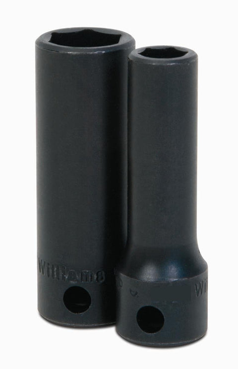 Williams JHW12M-612 SUPERTORQUE 3/8-Inch Drive Deep Impact 6 Point Socket, 12mm Size, Black Industrial Finish, Designed for Maximum Engagement on 6-Point Fasteners