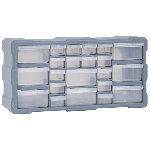 vidaXL Multi-Drawer Organizer with 22 Drawers, Workshop Tool Organizer, Storage Box Unit for Storing Craft Nail Bolt Screw, Drawer Cabinet