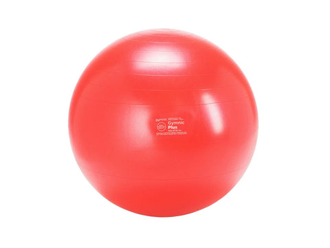 Gymnic Classic Plus Burst-Resistant Exercise Ball, Red (55 cm)