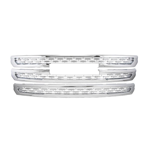 Coast2Coast Grille Insert IWCGI175, Overlay, Bar Style, 3 Piece, Chrome Plated, ABS Plastic, Fits 2020-2023 GMC Acadia SLT, SLE and SL Models