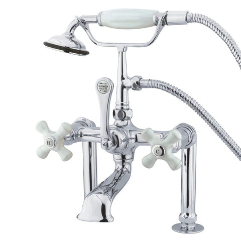 Kingston Brass CC112T1 Vintage Clawfoot Tub Faucet, 6-Inch Center, Polished Chrome