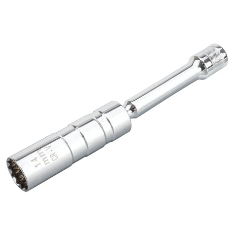 Performance Tool W80544 12 Point Mag Spark Plug Socket - 3/8" Drive, 14 mm Size, Swivel Design for Precision