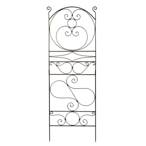 Achla FT-28 Designs Ferro Firenze Wrought Iron Garden Trellis, 84", Roman Bronze