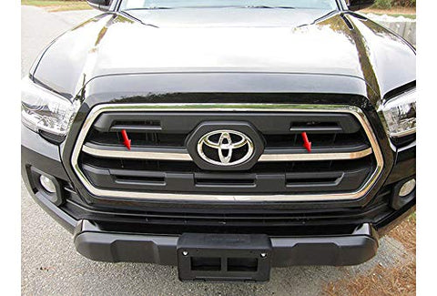 QAA Is Compatible With 2016-2020 Toyota Tacoma SR5 2 Piece Stainless Front Grille Accent Trim SG16175