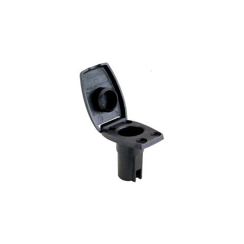 attwood 91022-7 Oval 2-Pin Base for Angled Pole Light,Black