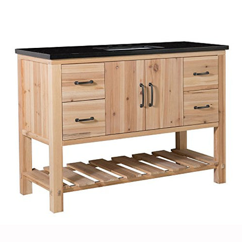 Bellaterra Home 6003-48-NL-BG Bathroom Vanity, 48", Natural