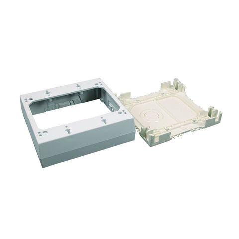 Legrand Wiremold NMW3-2 Nonmetallic Plastic Raceway for Extending Power, 2 Gang Deep Outlet Box, 1 3/8" Deep, White (1 Pack)