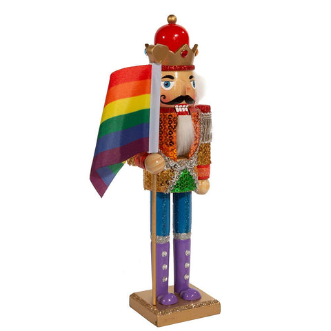 Kurt S. Adler 12-Inch Wooden Gay Pride Nutcracker
