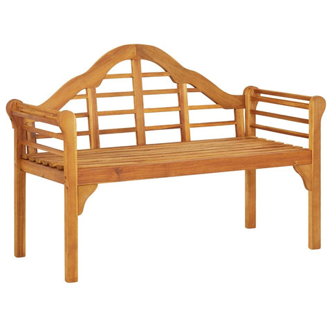 vidaXL Rustic Acacia Wood Garden Bench â€“ Comfy Outdoor Seating for Patio, Durable, Weather Resistant with Ergonomic Design for 2-3 People