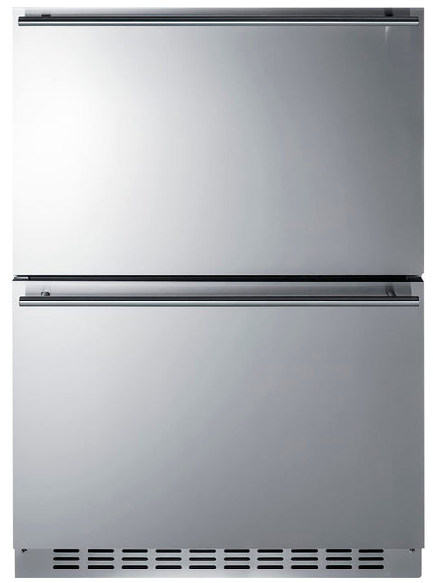 Summit 24” Two Drawer Freezer, 3.7 cu.ft.Capacity, ADA Compliant, Stainless Steel, Panel Ready Capable*- ADFD243CSS (*Panels not included)