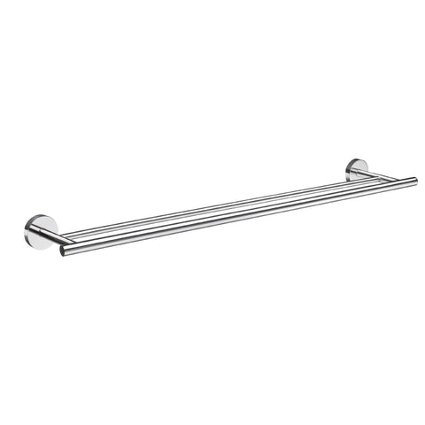 SMEDBO, Polished Chrome HK3364 Towel Rail Double, 64.8 x 12 x 4.8 cm