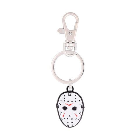 SalesOne Friday The 13th Jason Voorhees Hockey Mask Enamel Keychain, Keyring Holder