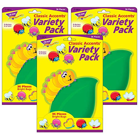 TREND Passports Classic Accents® Variety Pack, 36 Per Pack, 3 Packs