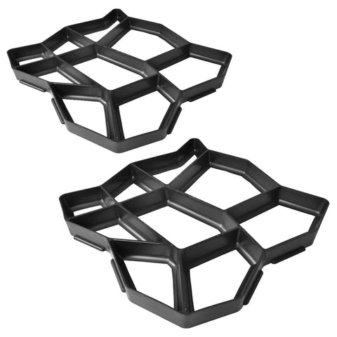 vidaXL 2X Garden Pavement Molds PP Paving Patio Concrete Stone Path Walk Maker