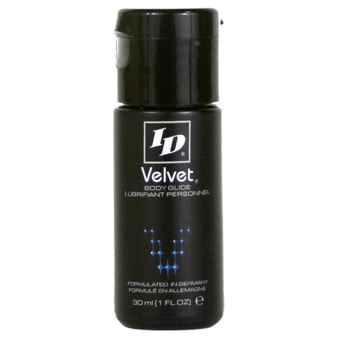 ID Lubricants Velvet Personal Lubricant - Luxury Lube, Silicone Based, 1 Fl Oz, Clear